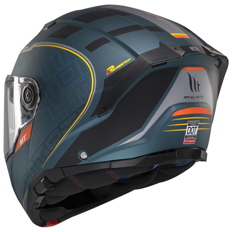 Motociklistička kaciga na preklop MT Atom 2 SV Destiny mat zeleno-crna