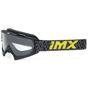 Motocross naočale iMX Mud crno-sive-fluo žute s prozirnim pleksiglasom
