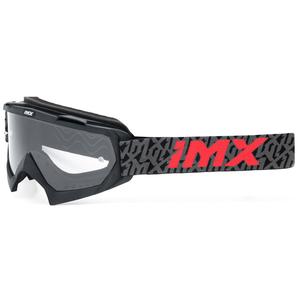 Motocross naočale iMX Mud crno-sivo-crvene s prozirnim pleksiglasom