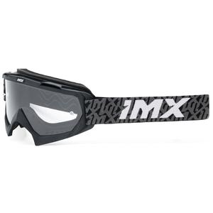 Motocross naočale iMX Mud crno-sivo-bijele s prozirnim pleksiglasom