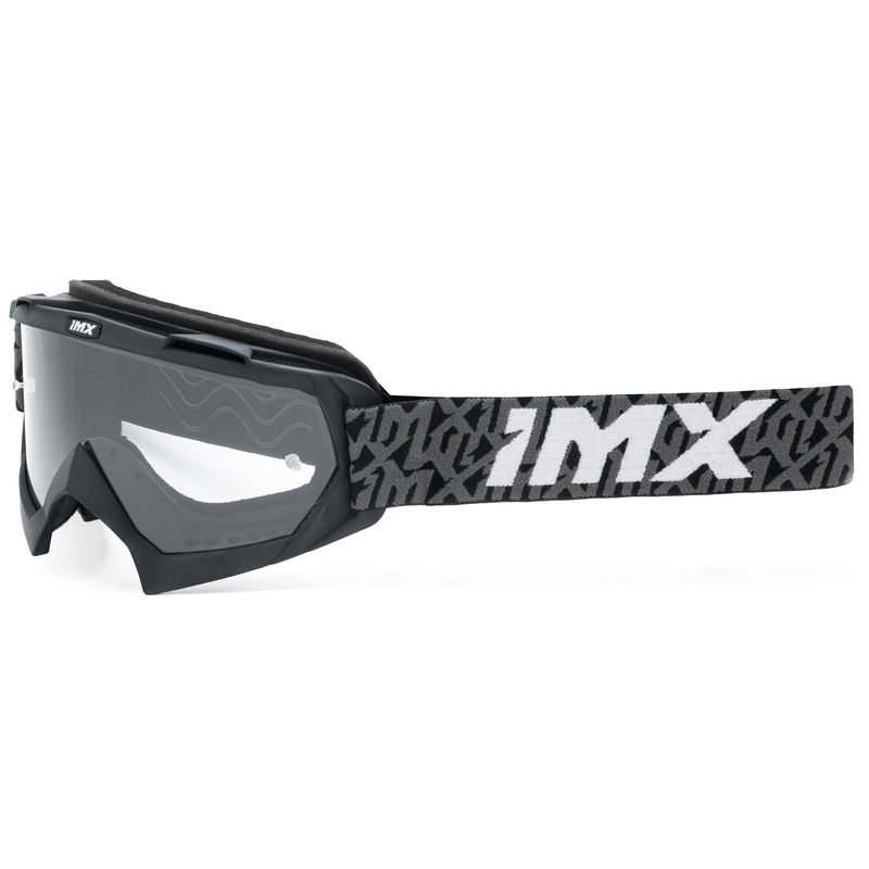 Motocross naočale iMX Mud crno-sivo-bijele s prozirnim pleksiglasom