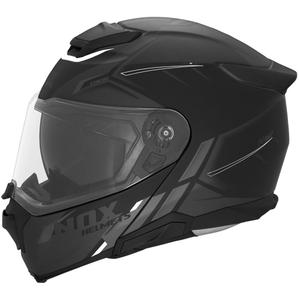 Motociklistička kaciga na preklop NOX N967 Synchro mat crno-bijela