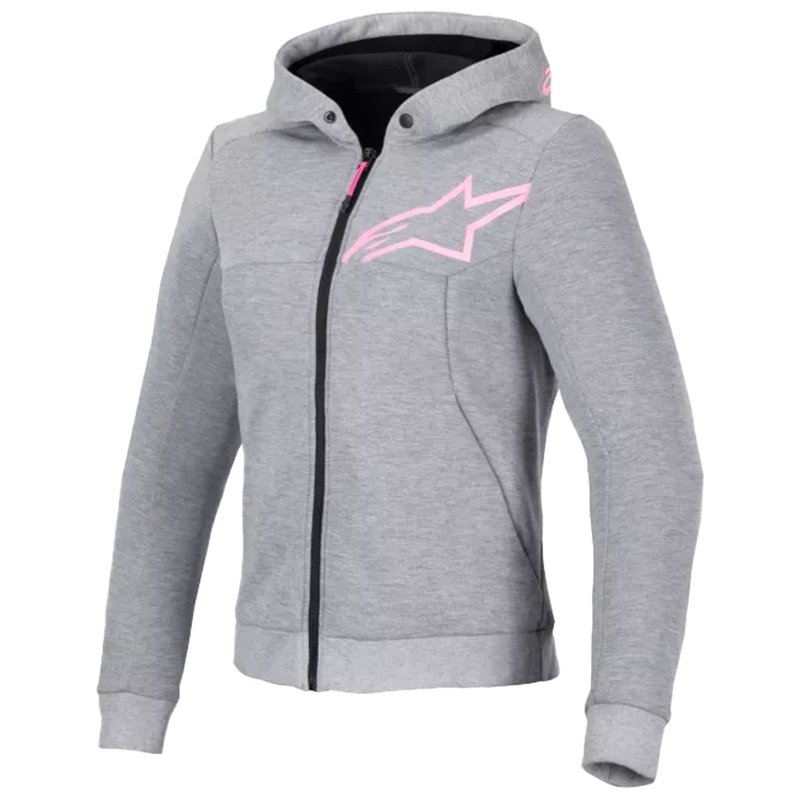 Alpinestars Stella Chrome V2 Sport ženska motoristička jakna sivo-ružičasta