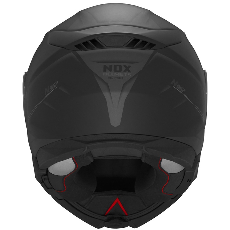 Preklopna motociklistička kaciga NOX N967 Synchro mat crno-siva