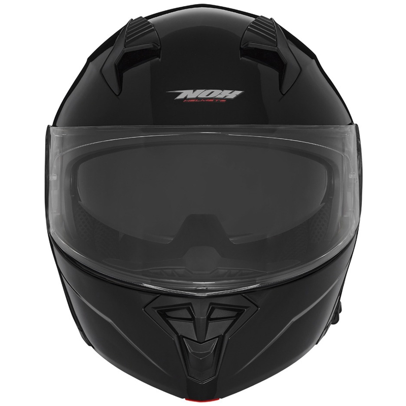 Motociklistička kaciga na preklop NOX N968 sjajno crna