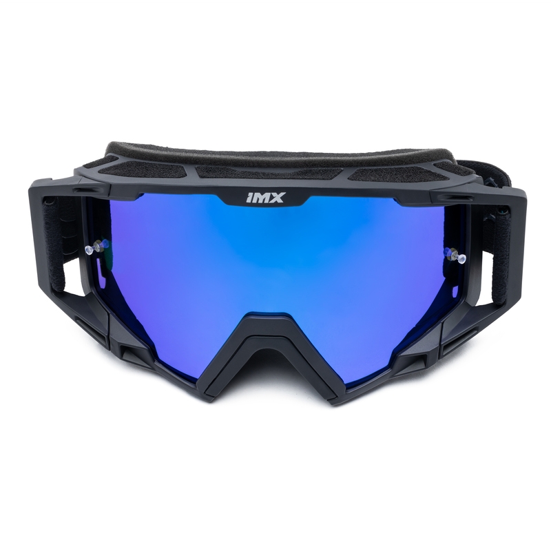Motocross naočale iMX Sand crno-plave s plavim iridij pleksiglasom