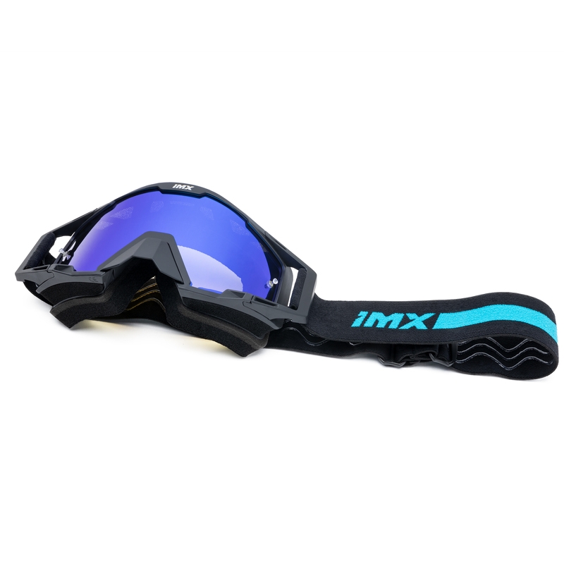 Motocross naočale iMX Sand crno-plave s plavim iridij pleksiglasom