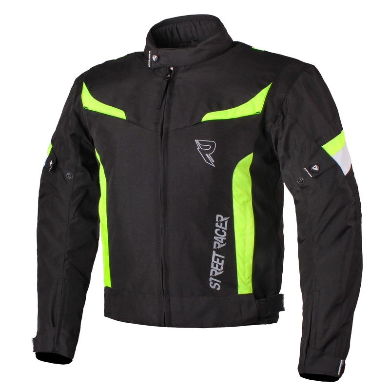 Motociklistička jakna Street Racer Zyklon crno-fluo žuta - II. kvaliteta