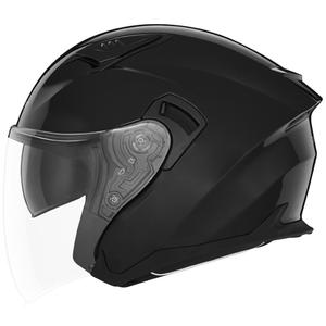 NOX N130 otvorena motociklistička kaciga crna