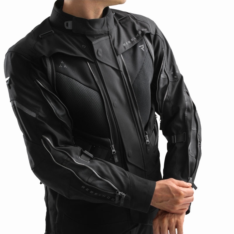 Motociklistička jakna Rebelhorn Hardy 3.0 crna