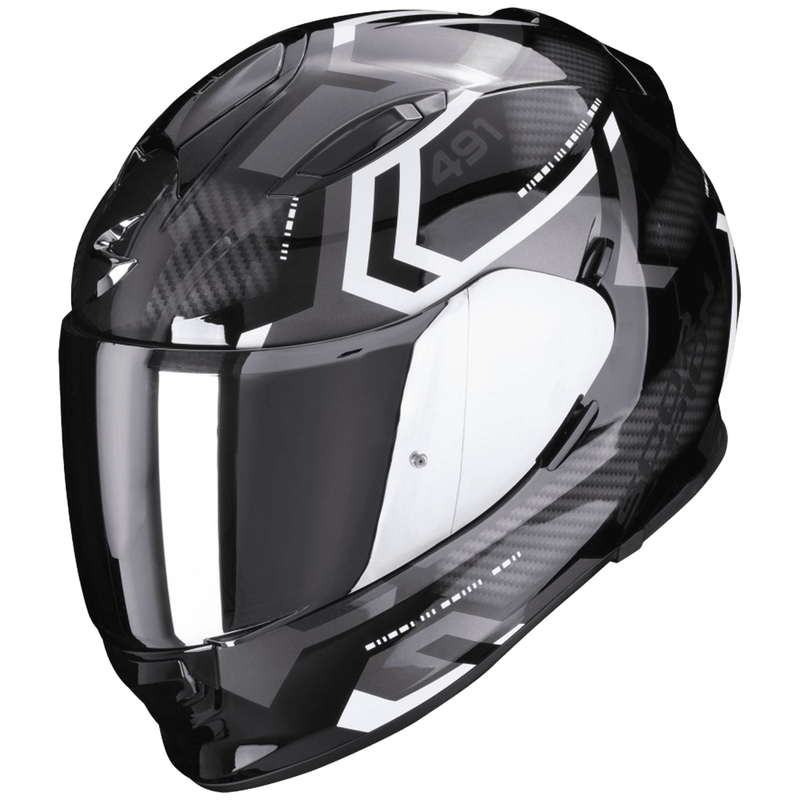 Full face kaciga SCORPION EXO-491 SPIN crno-bijela prodaja rasprodaja