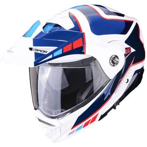 Motociklistička kaciga SCORPION ADX-2 CAMINO pearl bijelo-plavo-crvena rasprodaja