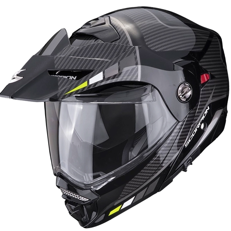 Motociklistička kaciga SCORPION ADX-2 CAMINO crno-srebrno-fluo žuta rasprodaja