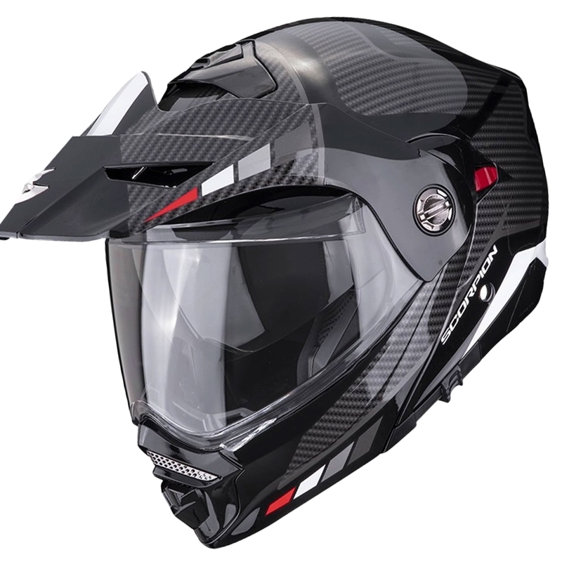 Motociklistička kaciga SCORPION ADX-2 CAMINO crna-srebrna-crvena rasprodaja