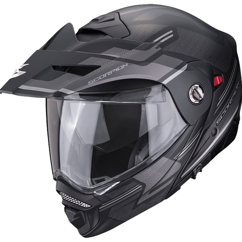 Motociklistička kaciga SCORPION ADX-2 CARRERA mat crno-srebrna