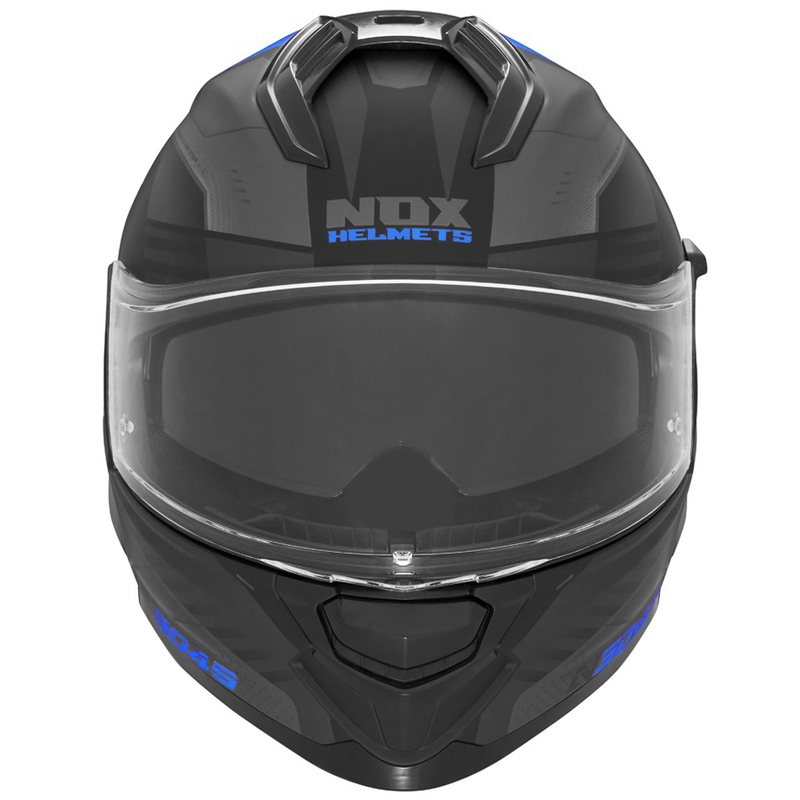 Motociklistička kaciga za cijelo lice NOX N304S CARVER mat crno-plava
