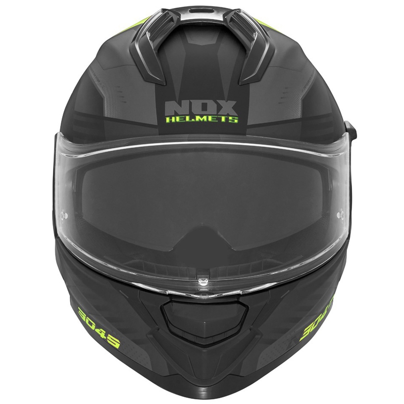 Motociklistička kaciga za cijelo lice NOX N304S CARVER mat crno-žuta