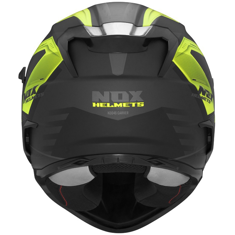 Motociklistička kaciga za cijelo lice NOX N304S CARVER mat crno-žuta