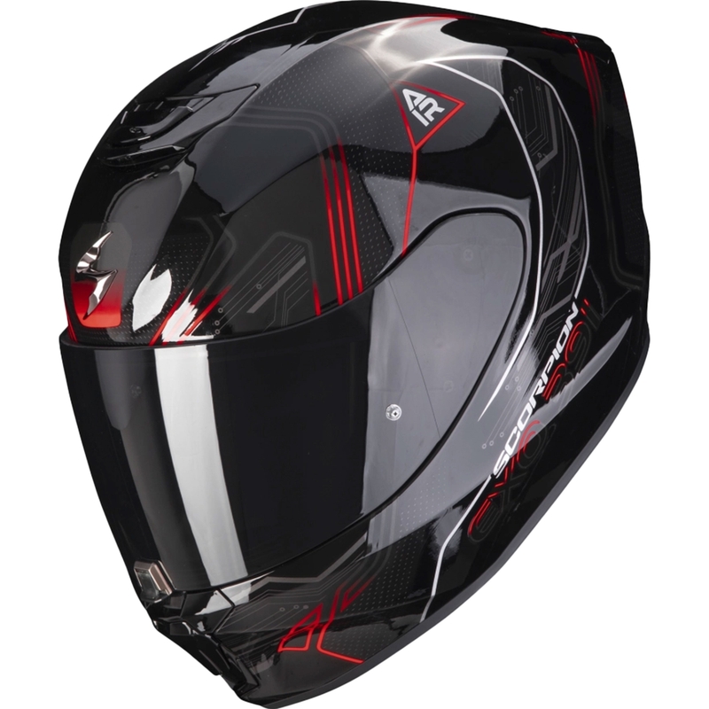 Integralna motociklistička kaciga Scorpion EXO-391 Spada crno-neon crvena