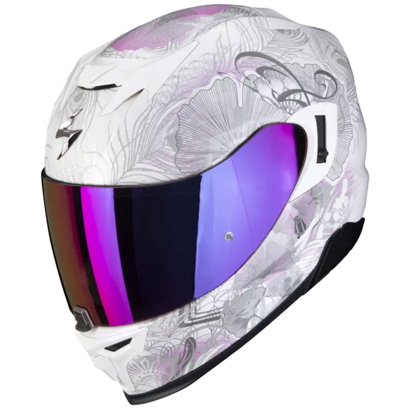 Integralna motociklistička kaciga Scorpion EXO-520 EVO Air Melrose pearl white-pink