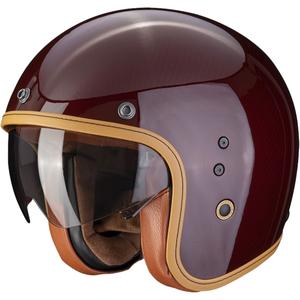 Otvorena kaciga Scorpion Belfast Evo Carbon crvena sjajna