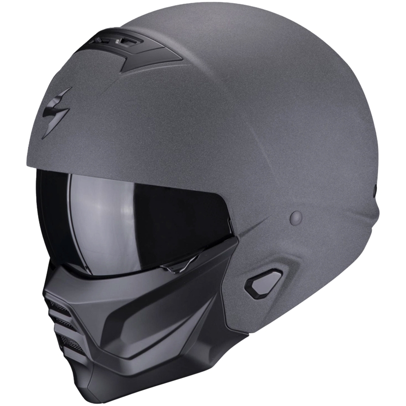 Otvorena kaciga s maskom Scorpion EXO-COMBAT II Čvrsti grafitno tamno sivi