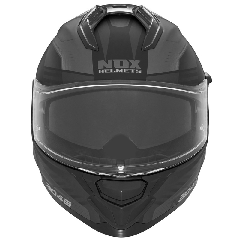 Motociklistička kaciga za cijelo lice NOX N304S CARVER mat crna-titanium