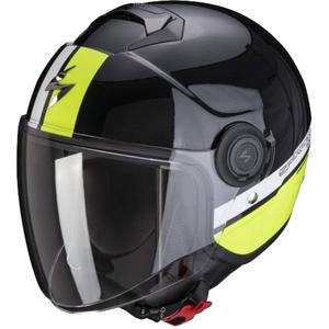 Motociklistička kaciga SCORPION EXO-CITY STRADA perla crno-bijela-fluo žuta