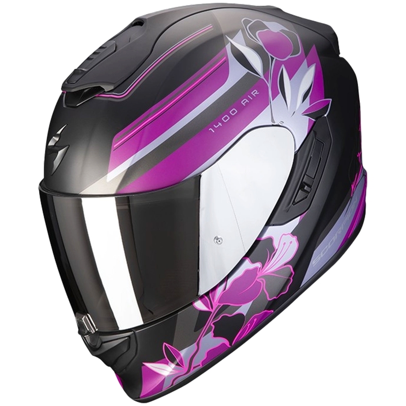 Integralna motociklistička kaciga Scorpion EXO-1400 EVO Air Gaia crno-roza mat