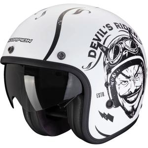 Otevřená helma na motorku Scorpion Belfast Evo ROMEO matná černo-bílá