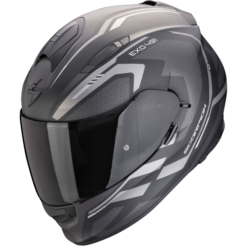 Scorpion EXO-491 KRYPTA full face motociklistička kaciga mat crno-srebrna