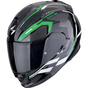 Scorpion EXO-491 KRYPTA motociklistička kaciga za cijelo lice crno-zeleno-bijela