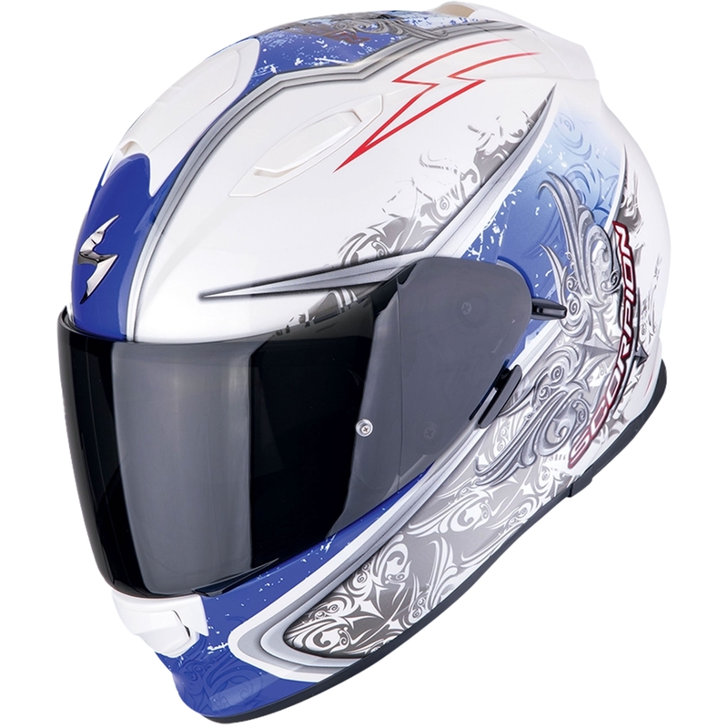 Scorpion EXO-491 RUN full face motociklistička kaciga bijelo-plava rasprodaja