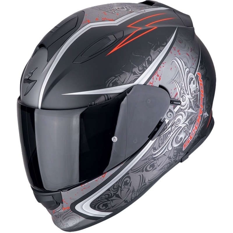 Scorpion EXO-491 RUN full face motociklistička kaciga mat crno-crvena