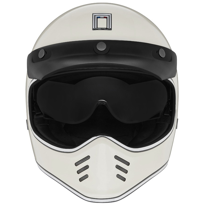 NOX PREMIUM SEVENTY II motociklistička kaciga za cijelo lice bijela slonovače