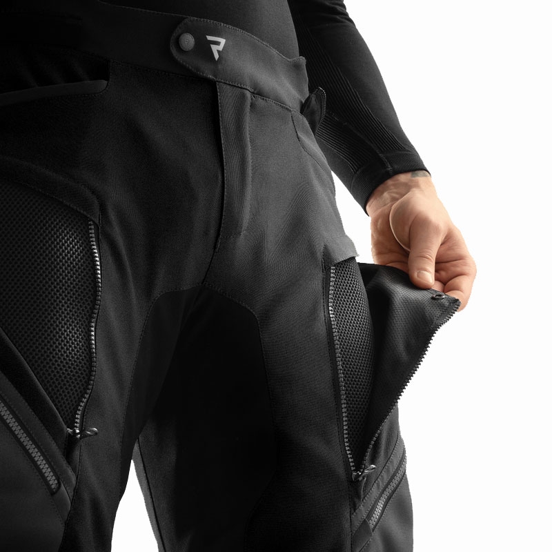Produžene motociklističke hlače Rebelhorn Hardy 3.0 crne