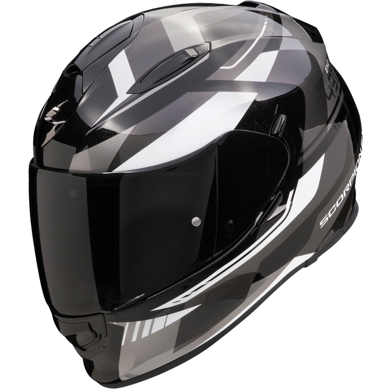 Scorpion EXO-491 Abilis motociklistička kaciga za cijelo lice crno-sivo-bijela rasprodaja