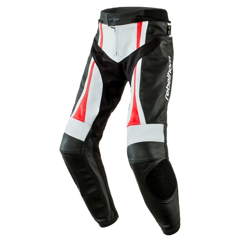 Motociklističke hlače Rebelhorn Piston II crno/bijelo/crveno rasprodaja