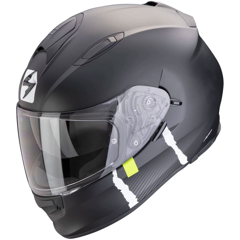 Scorpion EXO-491 CODE motociklistička kaciga za cijelo lice mat crno-srebrna rasprodaja