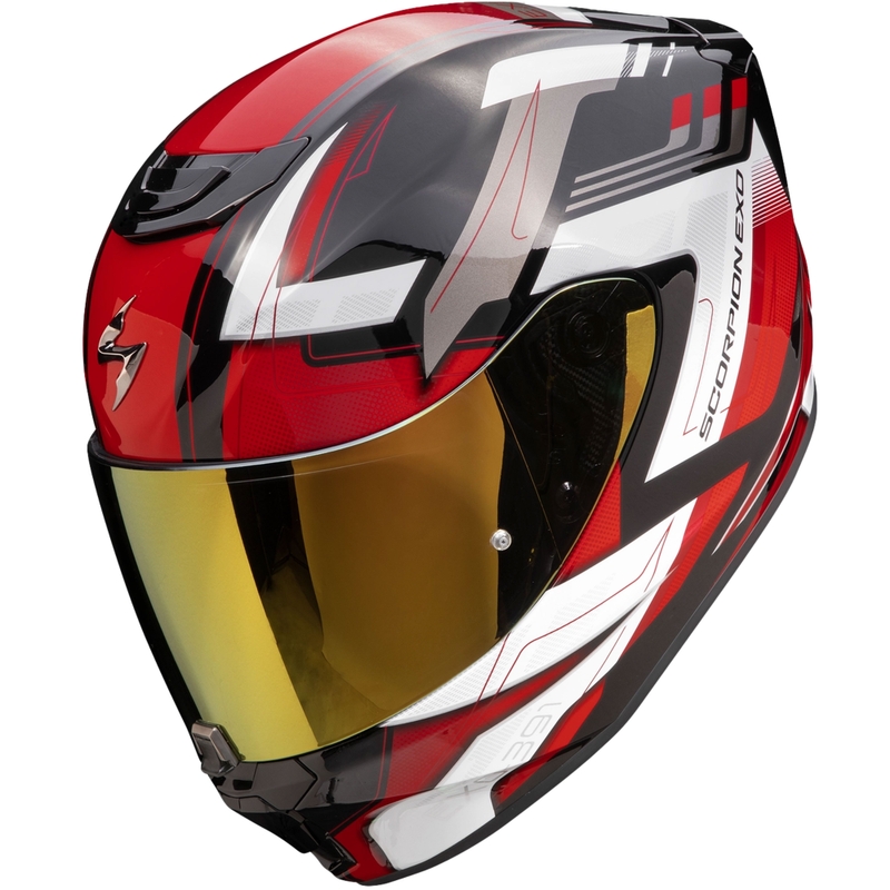 Scorpion EXO-391 Captor integralna moto kaciga crno-crvena rasprodaja
