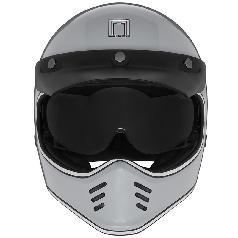 Motociklistička kaciga koja pokriva cijelo lice NOX PREMIUM SEVENTY II siva
