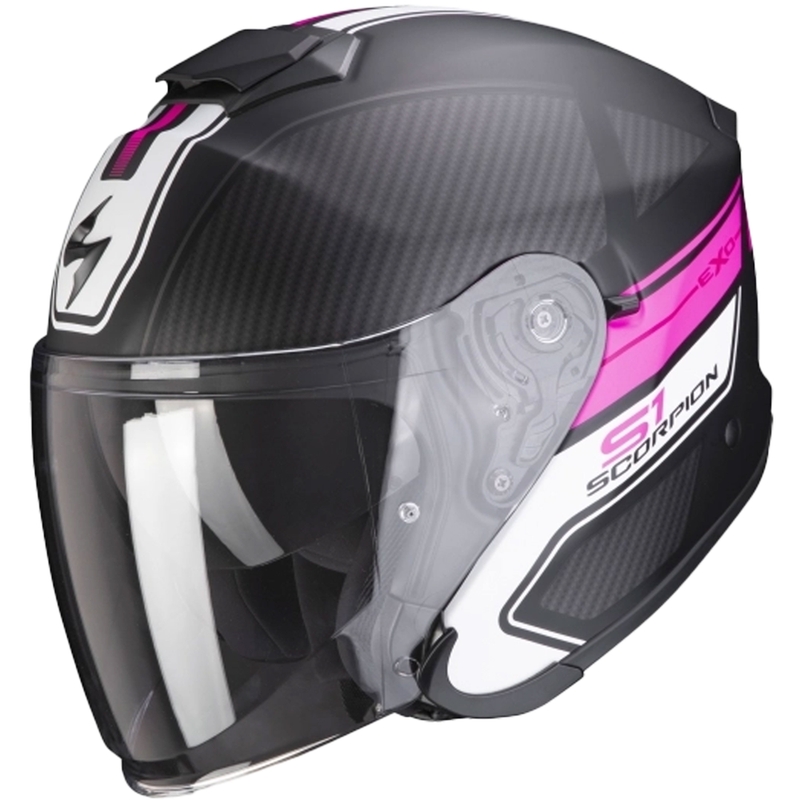 Otvorena kaciga Scorpion EXO-S1 Cross-Ville crno-ružičasta