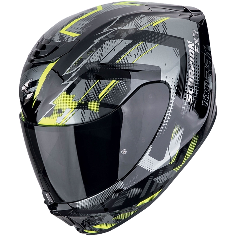 Integralna motoristička kaciga Scorpion EXO-391 CLUTTER crno-fluo žuta