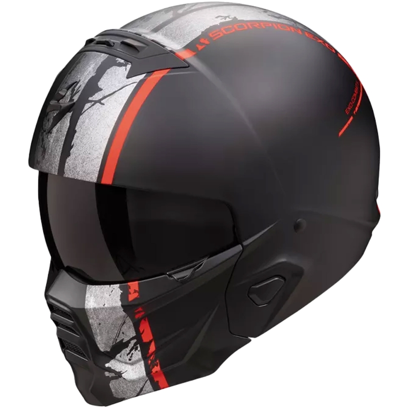 Scorpion EXO-COMBAT II LORD modularna motociklistička kaciga mat crno-crvena rasprodaja