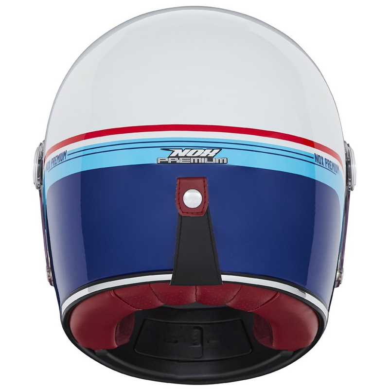 NOX PREMIUM REVENGE motociklistička kaciga za cijelo lice bijelo-plavo-crvena