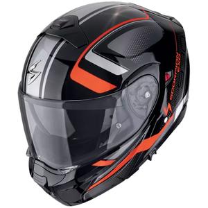 Modularna motociklistička kaciga Scorpion EXO-930 EVO ARDENS metalik crno-crvena