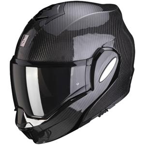 Preklopna kaciga Scorpion EXO-TECH EVO Carbon black glossy