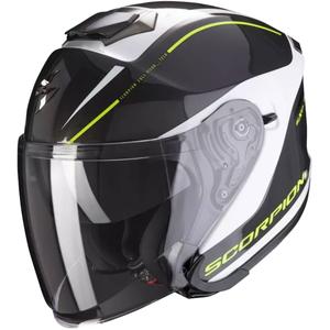 Otvorena kaciga Scorpion EXO-S1 Shadow crno-bijela-fluo žuta
