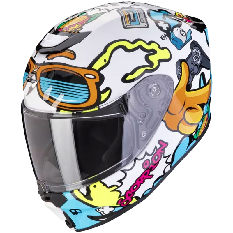 Scorpion EXO-JNR AIR FUN dječja motociklistička kaciga bijelo-plava