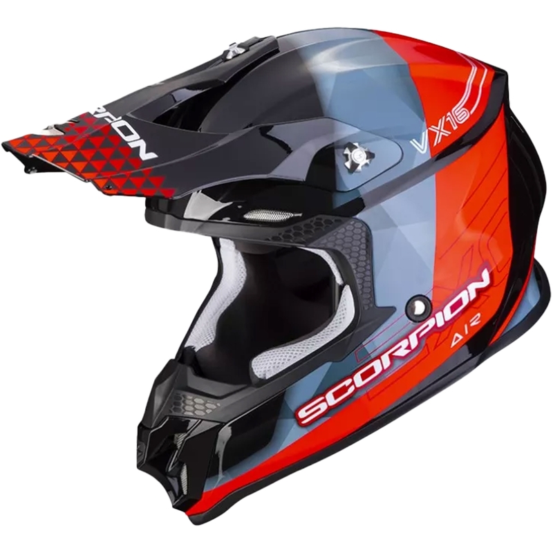 Scorpion VX-16 EVO AIR GEM kaciga za motocross crna-plava-crvena